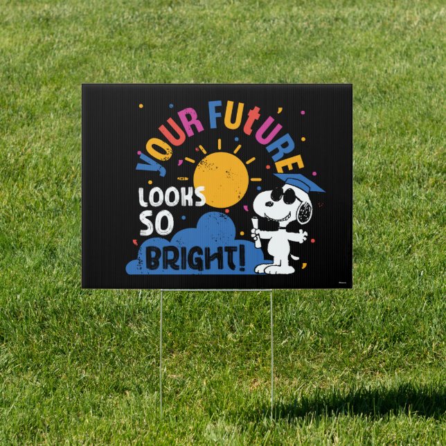 Peanuts Snoopy Your Future Looks So Bright Sign (Insitu)