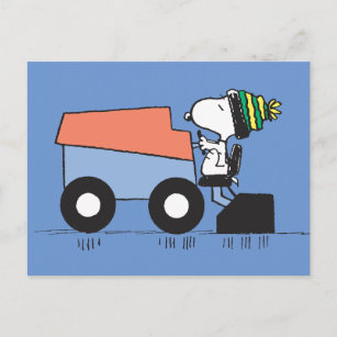 Peanuts   Snoopy Zamboni Postcard