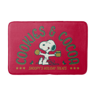 Peanuts Snoopy's Cookies & Cocoa Bath Mat