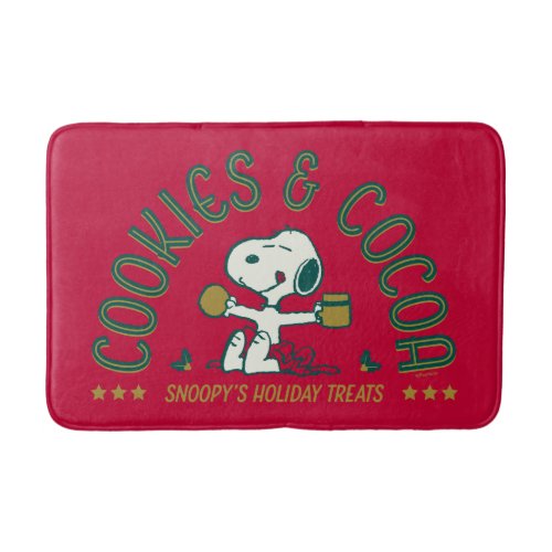 Peanuts  Snoopys Cookies  Cocoa Bath Mat