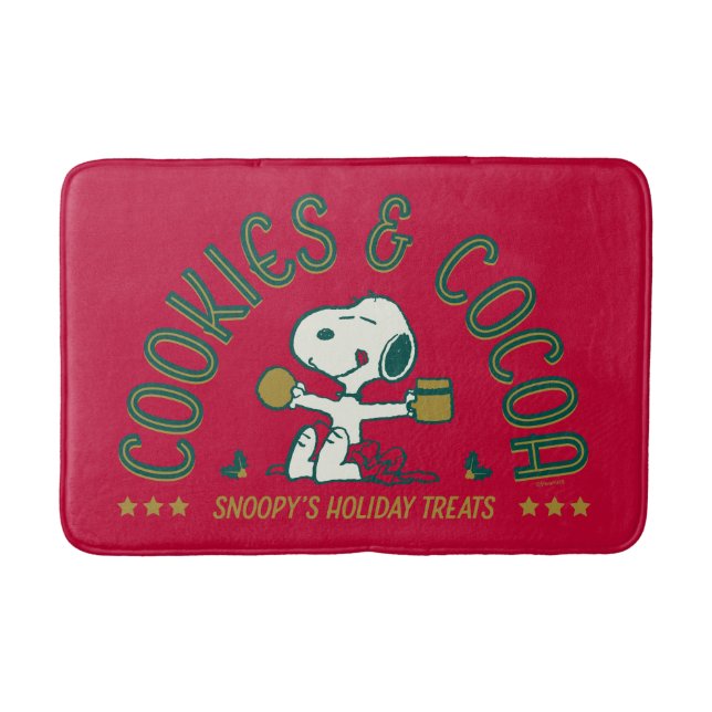 Peanuts | Snoopy's Cookies & Cocoa Bath Mat (Front)
