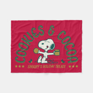 Peanuts Snoopy's Cookies & Cocoa Fleece Blanket