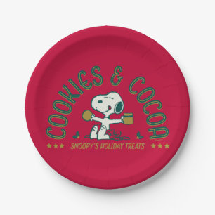 Peanuts   Snoopy's Cookies & Cocoa Paper Plates