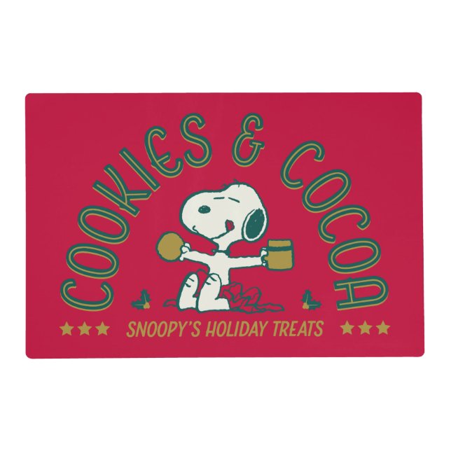 Peanuts | Snoopy's Cookies & Cocoa Placemat (Front)