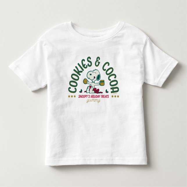 Peanuts | Snoopy's Cookies & Cocoa Toddler T-shirt (Front)
