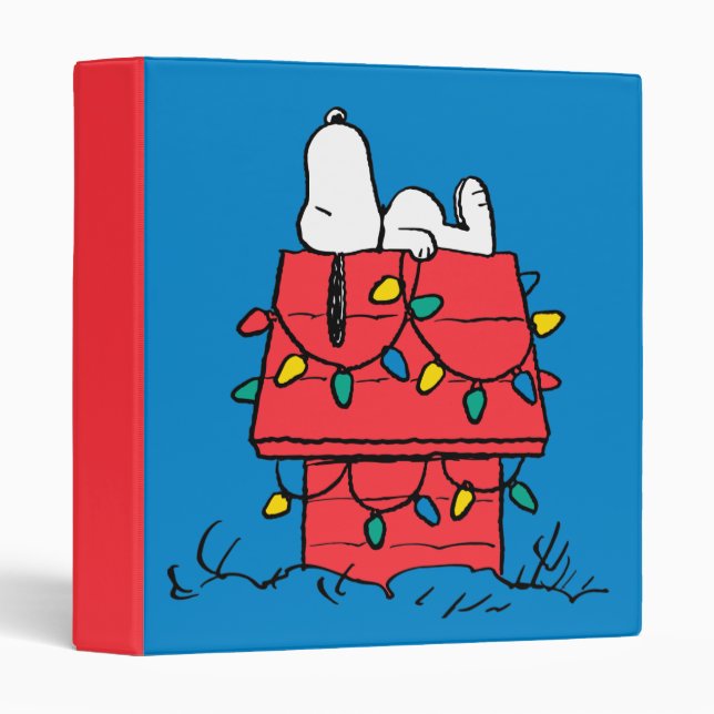 Peanuts | Snoopy's Dog House With Lights 3 Ring Binder (Front/Spine)