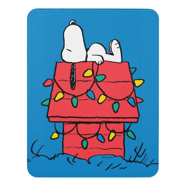 Peanuts | Snoopy's Dog House With Lights Door Sign (Contemporary Vert)