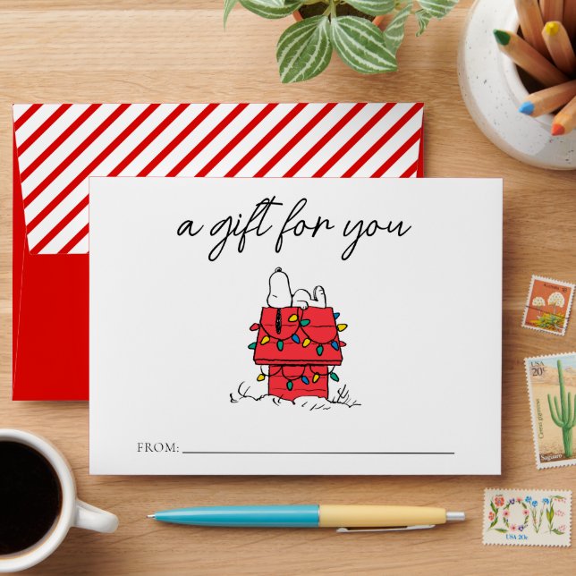 Peanuts | Snoopy's Dog House With Lights Envelope (Desk)