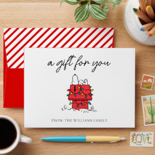 Peanuts Snoopy's Dog House With Lights Envelope