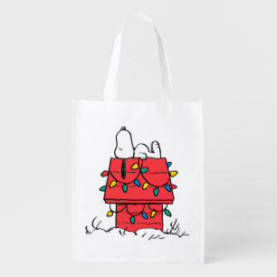 Peanuts Snoopy's Dog House With Lights Grocery Bag
