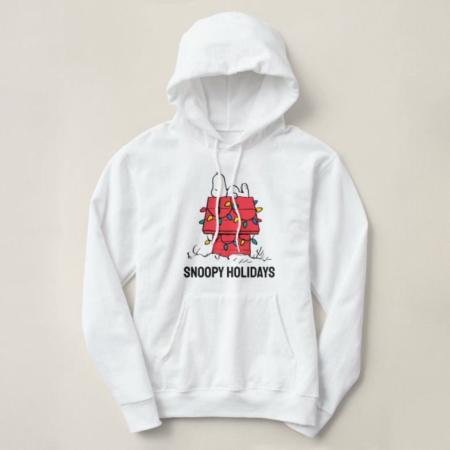 Peanuts | Snoopy's Dog House With Lights Hoodie (Design Front)