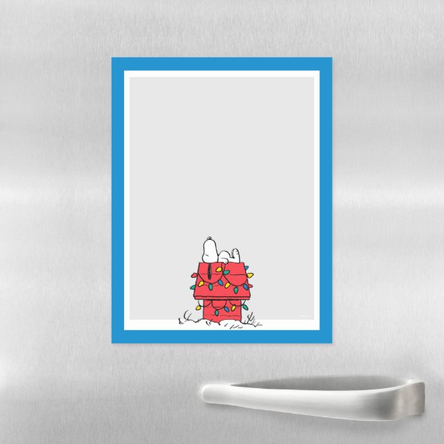 Peanuts | Snoopy's Dog House With Lights Magnetic Dry Erase Sheet (In Situ)