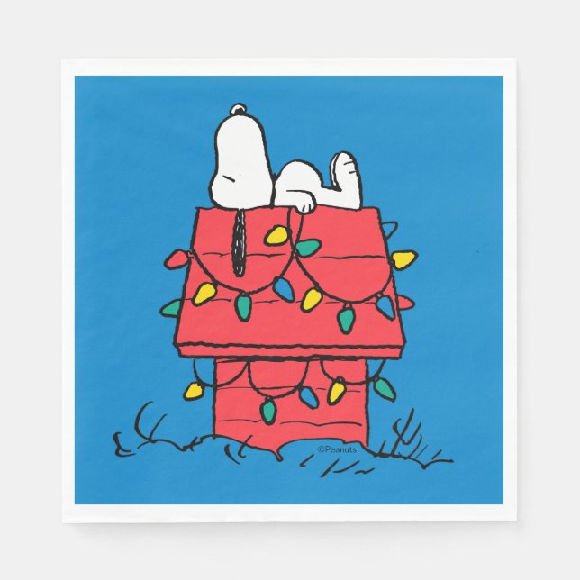 Peanuts | Snoopy's Dog House With Lights Napkins (Front)