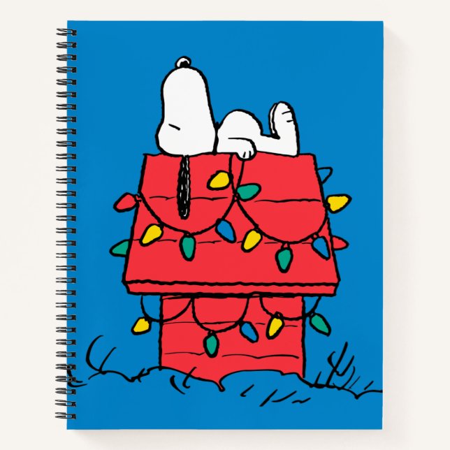 Peanuts | Snoopy's Dog House With Lights Notebook (Front)