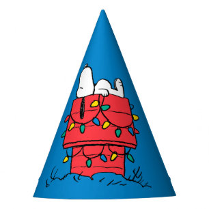 Peanuts   Snoopy's Dog House With Lights Party Hat