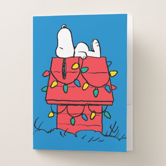 Peanuts | Snoopy's Dog House With Lights Pocket Folder (Front)