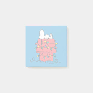 Peanuts Snoopy's Dog House With Lights Post-it Notes