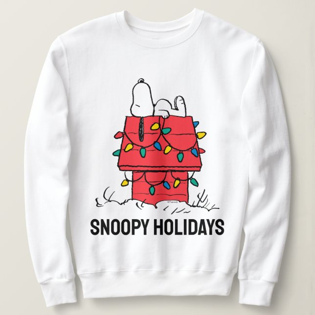 Peanuts | Snoopy's Dog House With Lights Sweatshirt (Design Front)