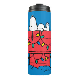 Peanuts Snoopy's Dog House With Lights Thermal Tumbler