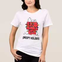 Peanuts | Snoopy's Dog House With Lights Tri-Blend Shirt