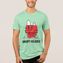 Peanuts | Snoopy's Dog House With Lights Tri-Blend Shirt