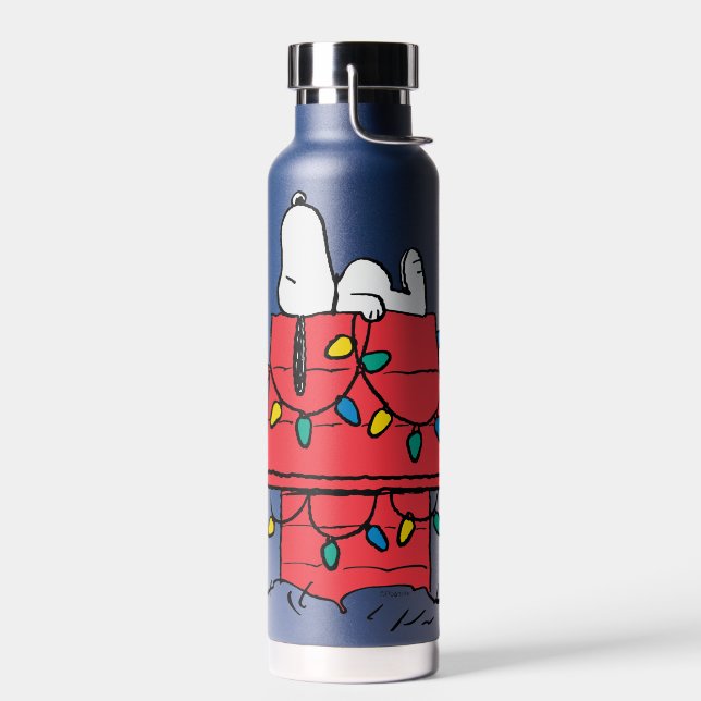 Peanuts | Snoopy's Dog House With Lights Water Bottle (Left)