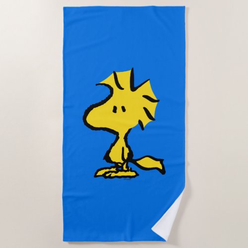 Peanuts  Snoopys Friend Woodstock Beach Towel