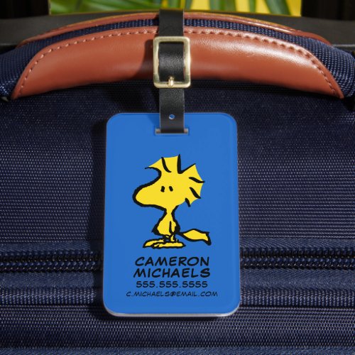 Peanuts  Snoopys Friend Woodstock Luggage Tag