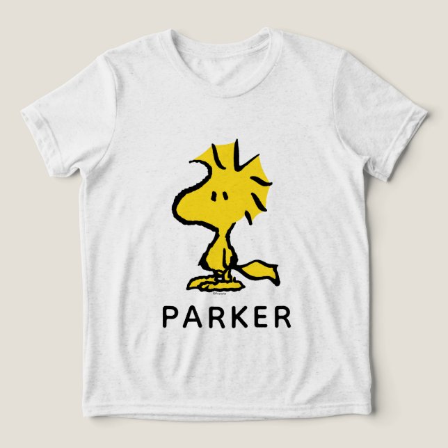 Peanuts | Snoopy's Friend Woodstock Tri-Blend Shirt (Design Front)