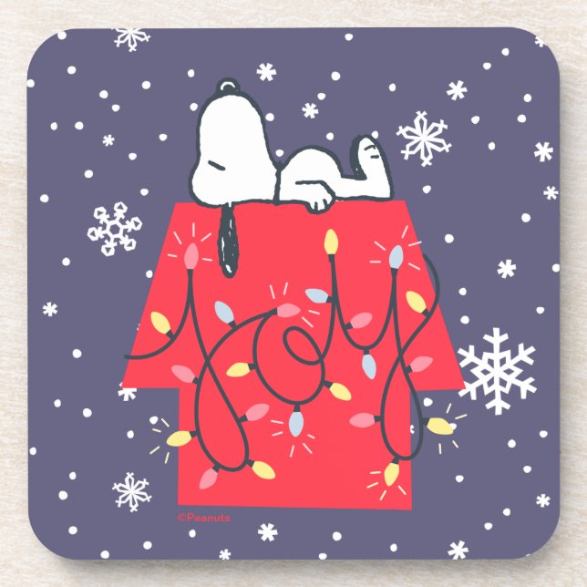 Peanuts | Snoopy's Holiday Dreamer Beverage Coaster (Front)