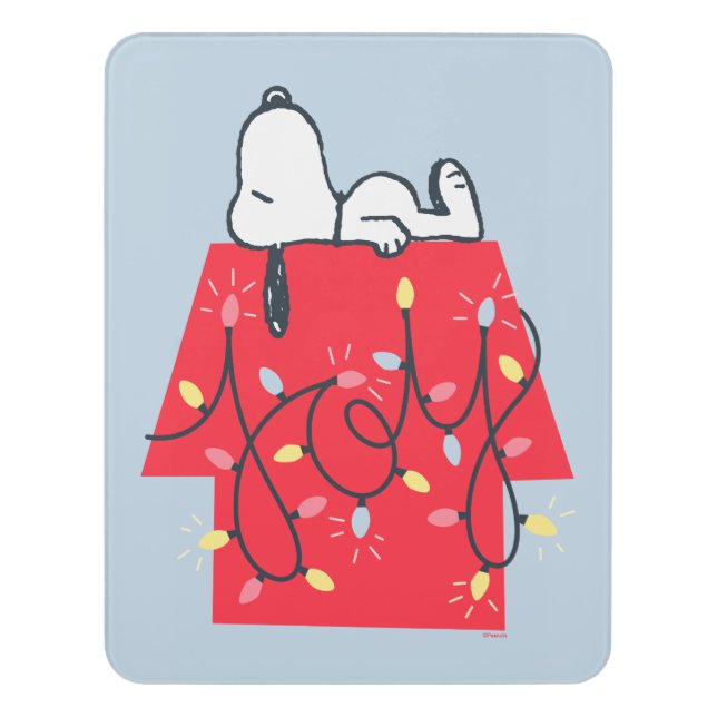 Peanuts | Snoopy's Holiday Dreamer Door Sign (Contemporary Vert)