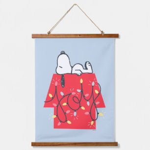 Peanuts Snoopy's Holiday Dreamer Hanging Tapestry