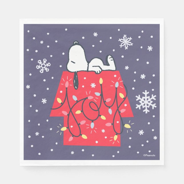 Peanuts | Snoopy's Holiday Dreamer Napkins (Front)