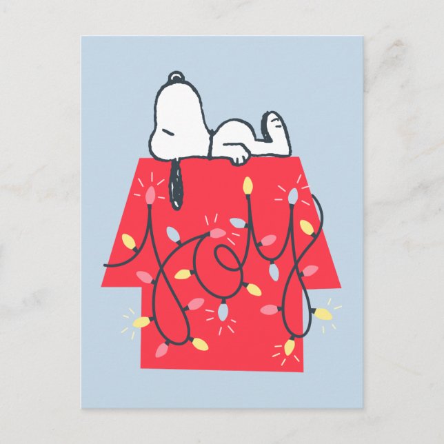 Peanuts | Snoopy's Holiday Dreamer Postcard (Front)