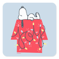 Peanuts | Snoopy's Holiday Dreamer Square Sticker