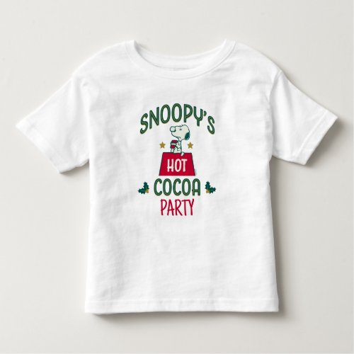 Peanuts  Snoopys Hot Cocoa Toddler T_shirt