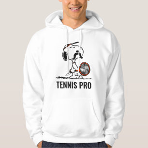 Peanuts Snoopy's Mustache Playing Tennis Hoodie
