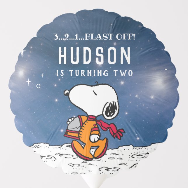 Peanuts | Space Birthday Balloon (Front)