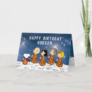 Peanuts   Space Birthday Card