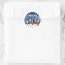 Peanuts | Space Birthday Classic Round Sticker