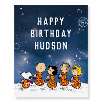 Peanuts | Space Birthday Foam Board