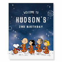Peanuts | Space Birthday Foam Board