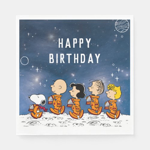 Peanuts  Space Birthday Napkins