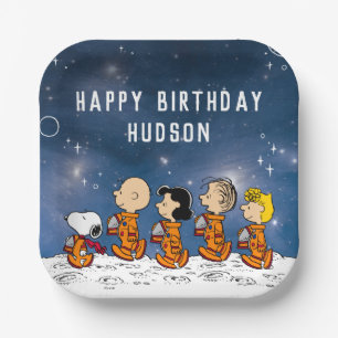 Peanuts   Space Birthday Paper Plates