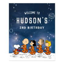 Peanuts | Space Birthday Poster