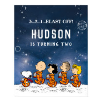 Peanuts | Space Birthday Poster