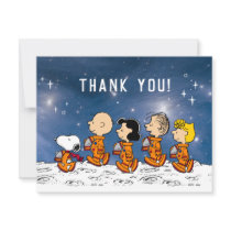 Peanuts | Space Birthday Thank You Invitation
