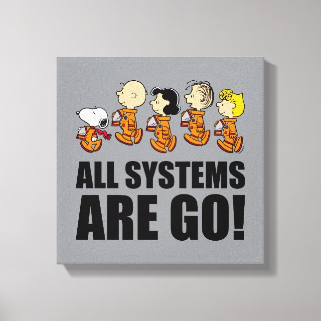 Peanuts | Space Canvas Print (Front)