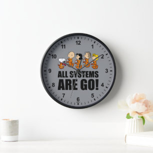 Peanuts Space Clock