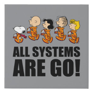 Peanuts Space Faux Canvas Print
